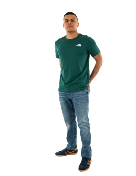 CAMISETA TNF MEN'S S/S BOX NSE TEE FOREST GREEN