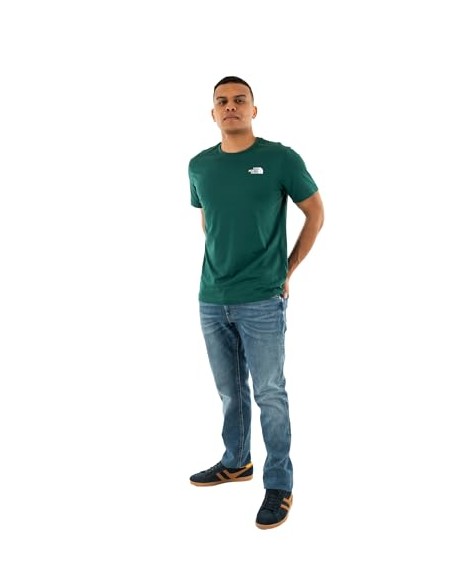 CAMISETA TNF MEN'S S/S BOX NSE TEE FOREST GREEN
