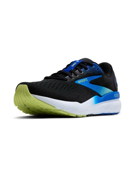 ZAPATILLA BROOKS GHOST 16 1104181D002 623 BLACK/COBALT/NEON YELLOW MEN