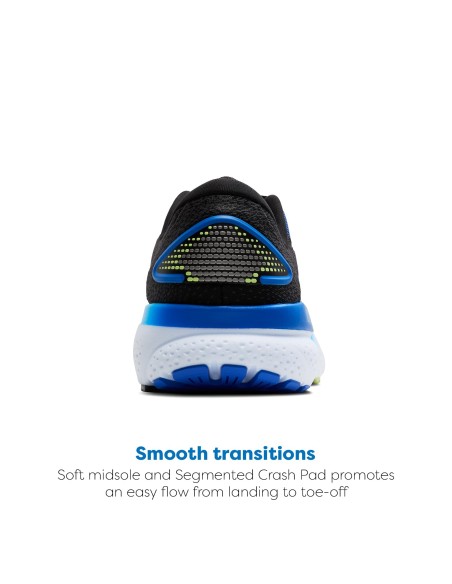 ZAPATILLA BROOKS GHOST 16 1104181D002 623 BLACK/COBALT/NEON YELLOW MEN