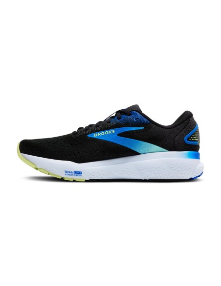 ZAPATILLA BROOKS GHOST 16 1104181D002 623 BLACK/COBALT/NEON YELLOW MEN