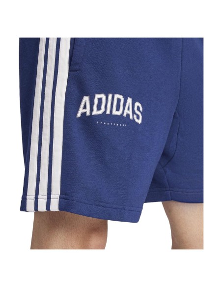 Pantalón corto Adidas-M 3S SHO-JM2483 AZUL-HOMBRE
