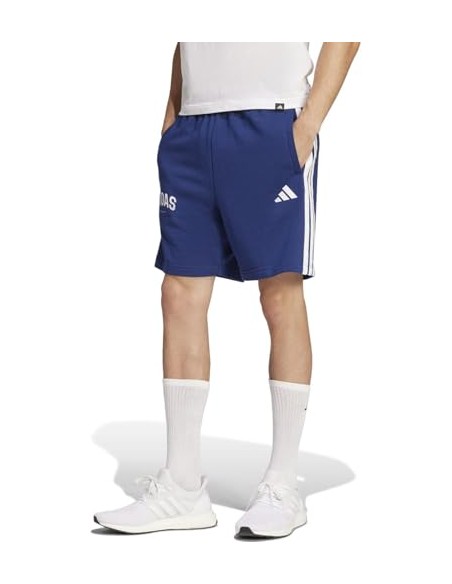 Pantalón corto Adidas-M 3S SHO-JM2483 AZUL-HOMBRE