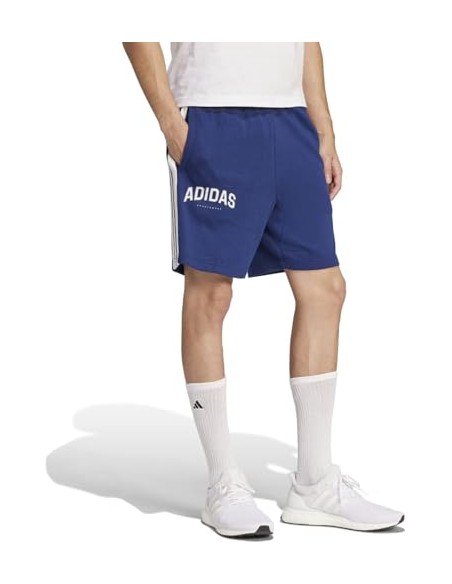 Pantalón corto Adidas-M 3S SHO-JM2483 AZUL-HOMBRE
