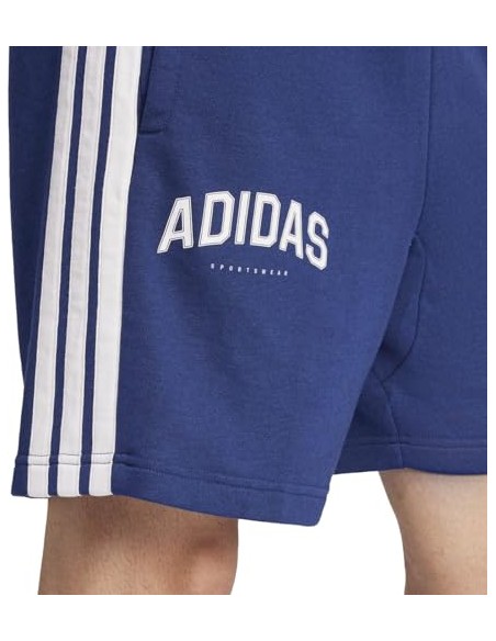 Pantalón corto Adidas-M 3S SHO-JM2483 AZUL-HOMBRE