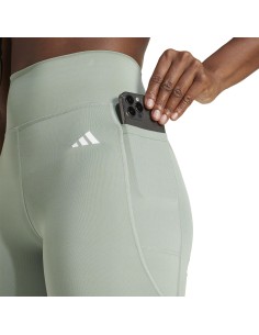 Malla Corta Adidas-OPT ESS ST 7IN-JI5522 VERDE-MUJER 2