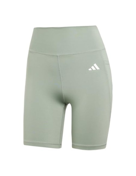 Malla Corta Adidas-OPT ESS ST 7IN-JI5522 VERDE-MUJER