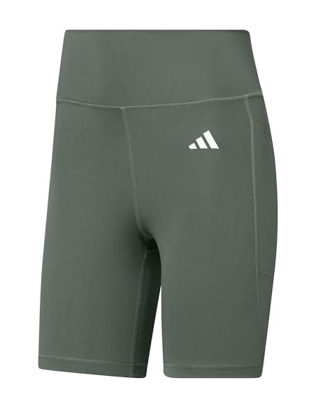 Malla Corta Adidas-OPT ESS ST 7IN-JI5522 VERDE-MUJER