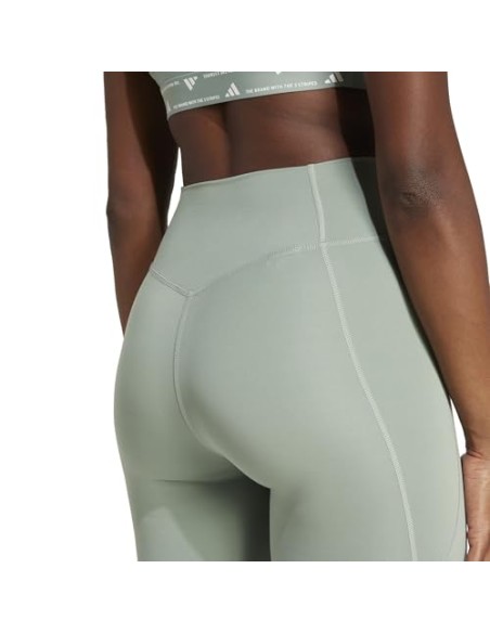 Malla Corta Adidas-OPT ESS ST 7IN-JI5522 VERDE-MUJER