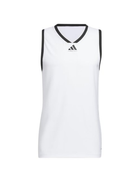 Camiseta sin mangas Adidas-CRAZYLITE JER-JN0337 BLANCO-HOMBRE