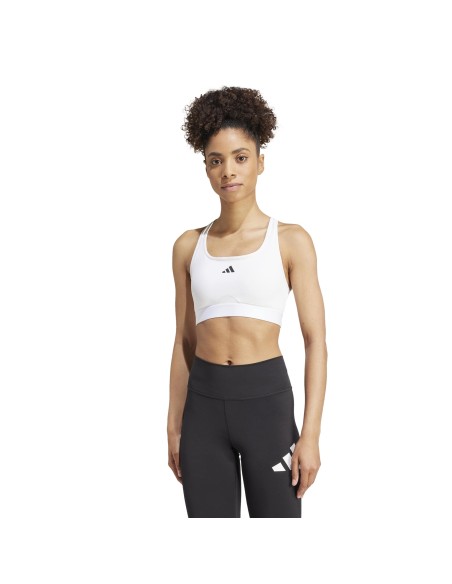 Top de bikini Adidas-PWRCT BRA-JG1405 BLANCO-MUJER