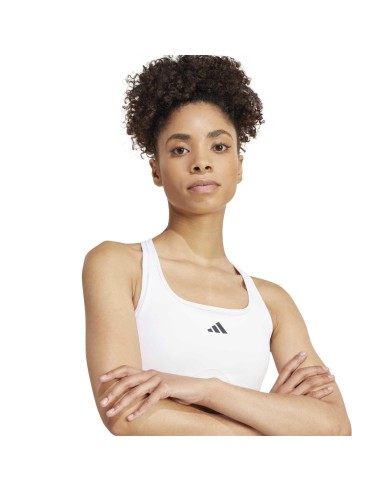Top de bikini Adidas-PWRCT BRA-JG1405 BLANCO-MUJER