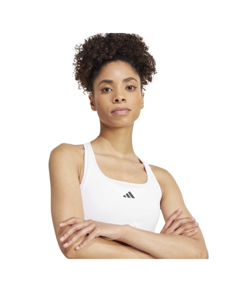 Top de bikini Adidas-PWRCT BRA-JG1405 BLANCO-MUJER