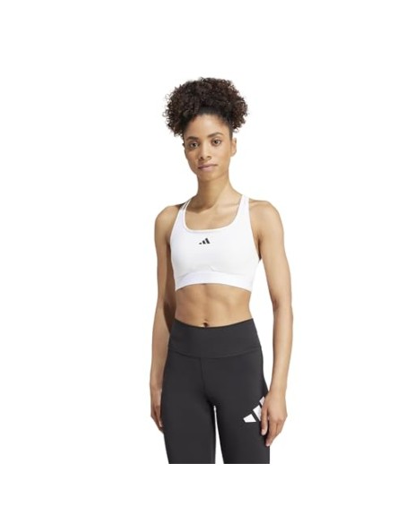 Top de bikini Adidas-PWRCT BRA-JG1405 BLANCO-MUJER