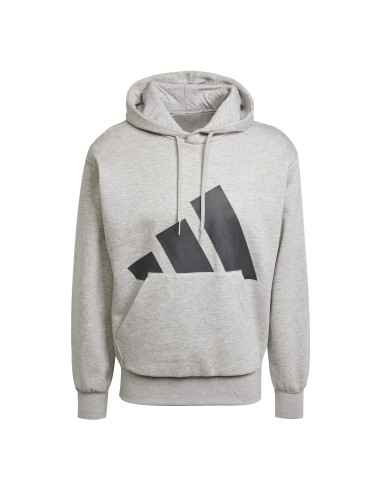 Sudadera Adidas-M BL FL HD-IN6160 GRIS-HOMBRE