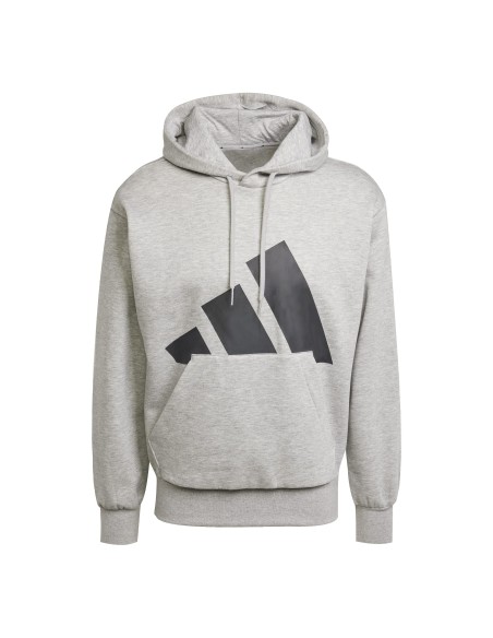 Sudadera Adidas-M BL FL HD-IN6160 GRIS-HOMBRE