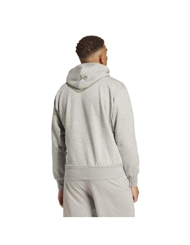 Sudadera Adidas-M BL FL HD-IN6160 GRIS-HOMBRE