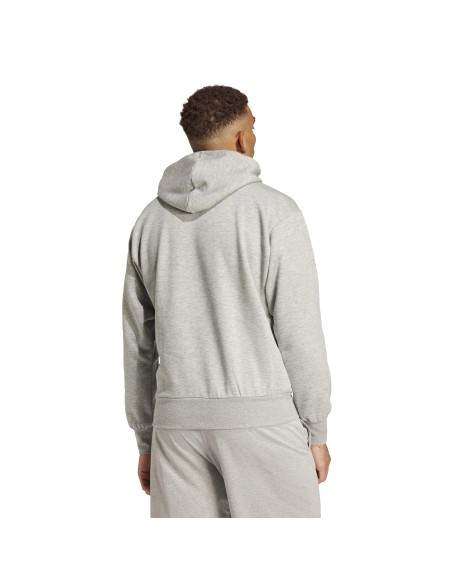 Sudadera Adidas-M BL FL HD-IN6160 GRIS-HOMBRE