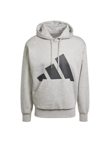 Sudadera Adidas-M BL FL HD-IN6160 GRIS-HOMBRE