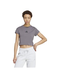 Camiseta manga corta Adidas-W FI SL BB TEE-JE4004  VERDE...