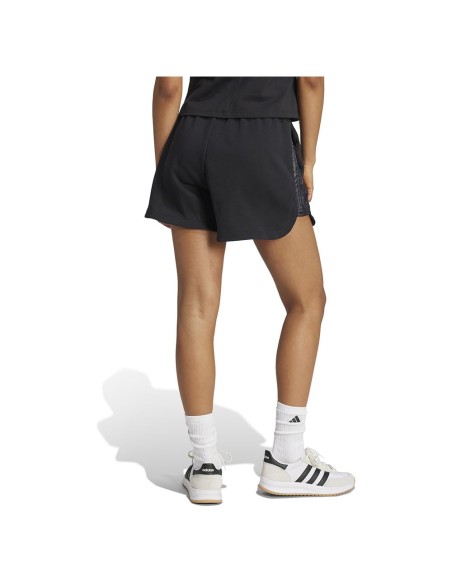 Pantalón corto Adidas-W AOP 3S SH-JG6224 NEGRO-MUJER