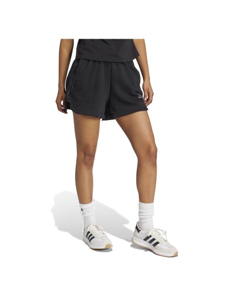 Pantalón corto Adidas-W AOP 3S SH-JG6224 NEGRO-MUJER