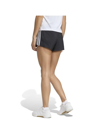 Pantalón corto Adidas-PACER WVN HIGH-IT7760 NEGRO-MUJER