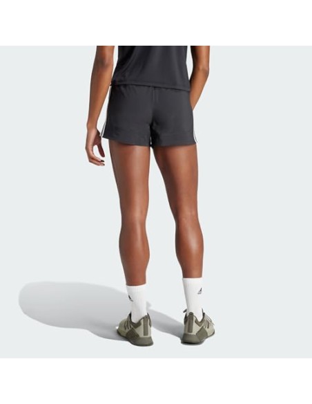 Pantalón corto Adidas-PACER WVN HIGH-IT7760 NEGRO-MUJER
