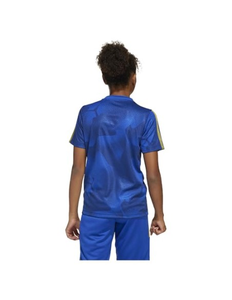 Camiseta manga corta Adidas-J HOT COF TEE-JD0499  AZUL -UNISEX JUNIOR