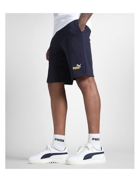 Pantalón corto Puma-ESS 2 COLOR No. 1 Logo Shorts 10 TR-684715-16-AZUL MARINO UNISEX