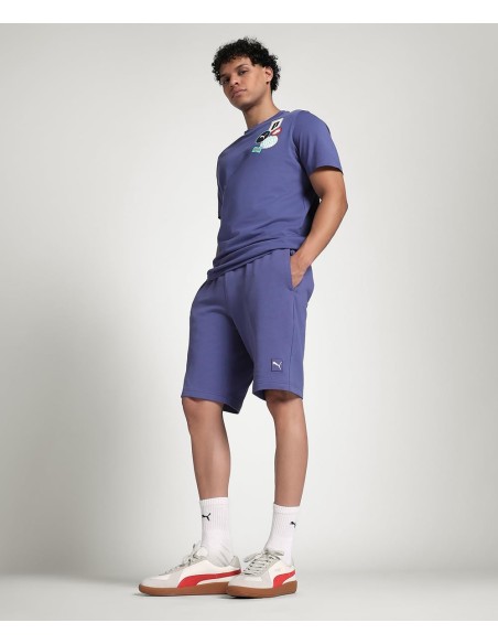 Pantalón corto Puma-ESS ELEVATED Shorts 9 TR-684730-30-VERDE UNISEX