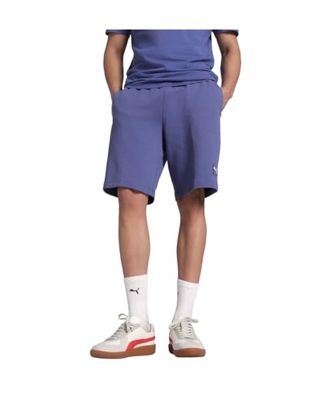 Pantalón corto Puma-ESS ELEVATED Shorts 9 TR-684730-30-VERDE UNISEX