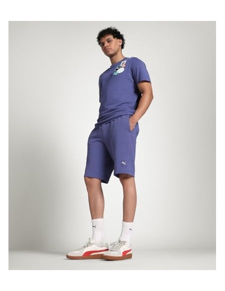 Pantalón corto Puma-ESS ELEVATED Shorts 9 TR-684730-30-VERDE UNISEX