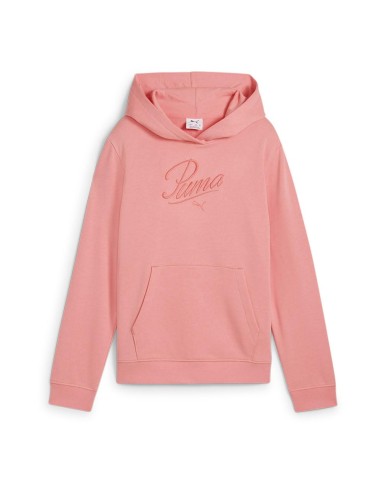Sudadera PUMA ESS SCRIPT HOODIE SALMON