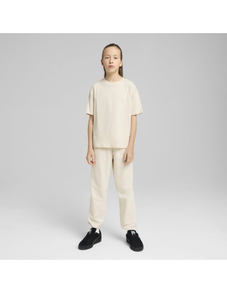 Pantalon Chandal Puma-ESS SCRIPT Sweatpants TR G-685807-87-BLANCO NIÑA