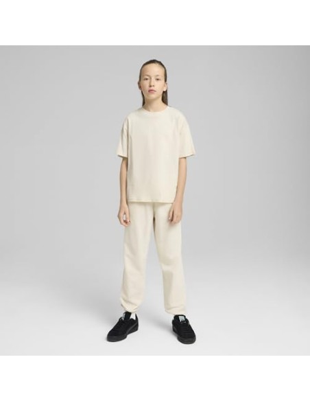 Pantalon Chandal Puma-ESS SCRIPT Sweatpants TR G-685807-87-BLANCO NIÑA