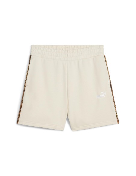 Pantalón corto Puma-ESS GRAPHIC ANIMAL Shorts 5 TR-688535-87-BLANCO MUJER