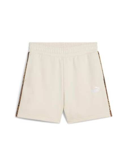 Pantalón corto Puma-ESS GRAPHIC ANIMAL Shorts 5 TR-688535-87-BLANCO MUJER