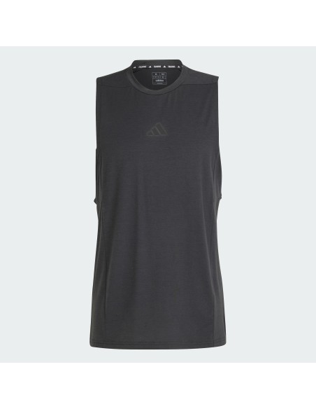 Camiseta de tiras Adidas-D4T TANK-IK9726 NEGRO-HOMBRE