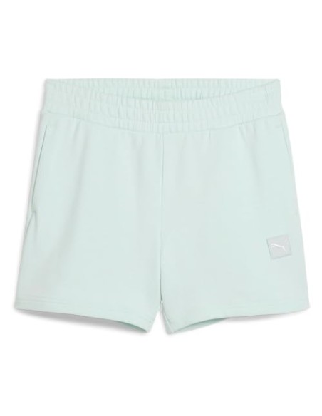 Pantalón corto Puma-ESS ELEVATED Mid-Rise Shorts 5-685020-50-AZUL MUJER