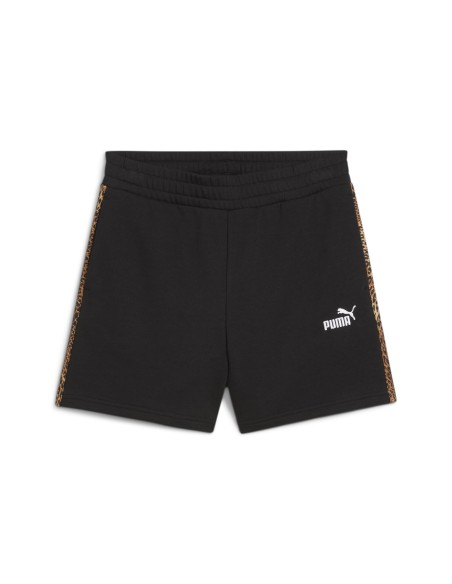 Pantalón corto Puma-ESS GRAPHIC ANIMAL Shorts 5 TR-688535-01-NEGRO MUJER