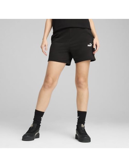 Pantalón corto Puma-ESS GRAPHIC ANIMAL Shorts 5 TR-688535-01-NEGRO MUJER