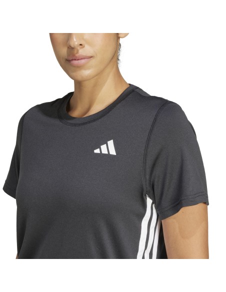 Camiseta manga corta Adidas-WE 3S CREW TEE-JH1392 NEGRO-MUJER