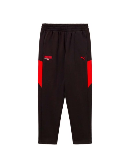 PANTALONES DE CHÁNDAL PUMA SPORT TAPERED SWEATPANTS? BLACK/RED
