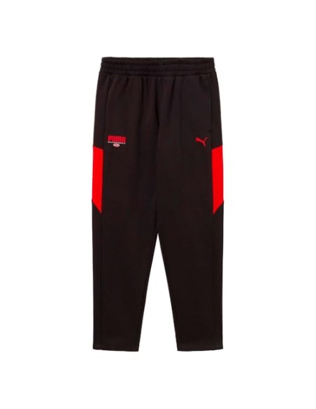 PANTALONES DE CHÁNDAL PUMA SPORT TAPERED SWEATPANTS? BLACK/RED