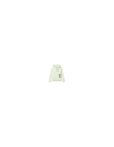 SUDADERA PUMA FLOWER GRAHIC HOODIE FL SAGE FROST