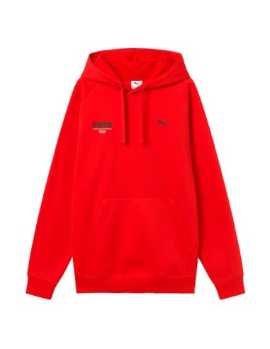 SUDADERA PUMA GRAPHIC HOODIE FL RED
