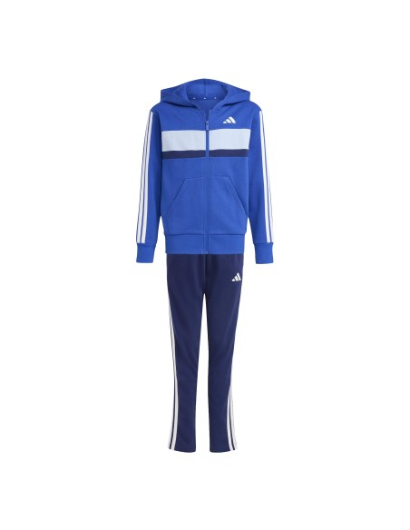Chandal Adidas-J 3S TIB FL TS-JI6209 AZUL-UNISEX JUNIOR