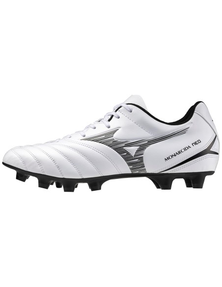 BOTA FUTBOL MIZUNO MONARCIDA NEO III SELECT-P1GA2425-09-BLANCO-NEGRO-UNISEX