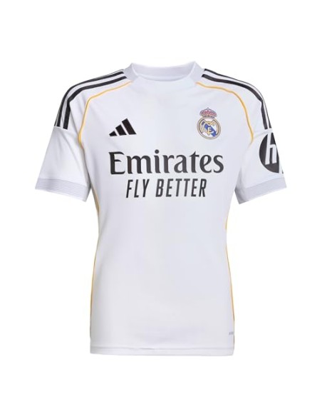 Camiseta de equipos ADIDAS REAL H JSY Y-JN8887-BLANCO-UNISEX JUNIOR